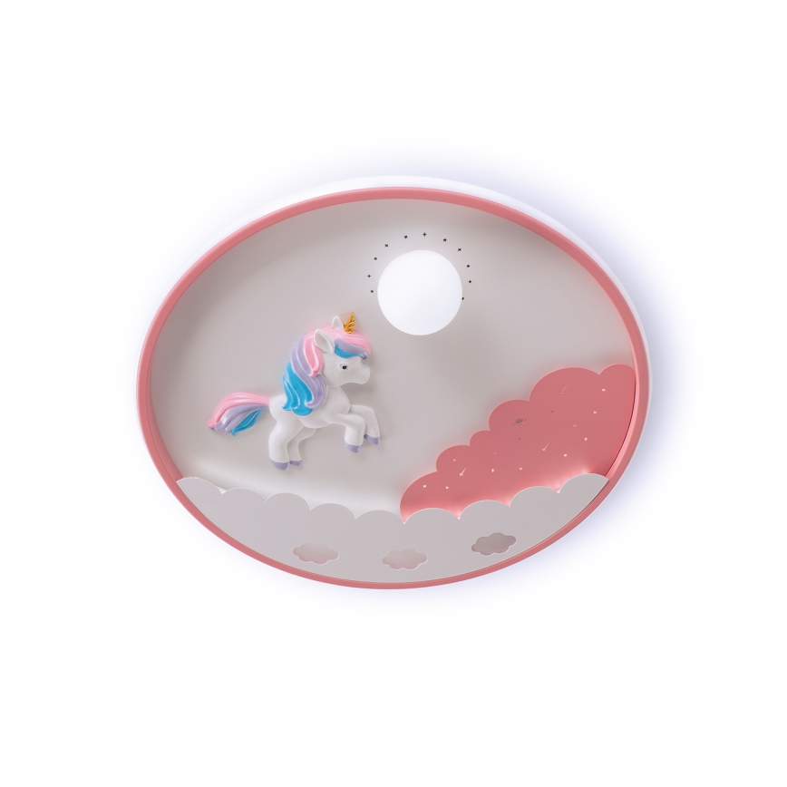 Brilagi - LED ściemnialna dziecięca lampa sufitowa UNICORN LED/68W/230V 3000-6000K śr. 49 cm + zdalne sterowanie (pilot)