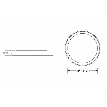 Brilagi - LED ściemnialna dziecięca lampa sufitowa UNICORN LED/68W/230V 3000-6000K śr. 49 cm + zdalne sterowanie (pilot)
