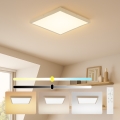 Brilagi - ściemnialna lampa sufitowa LED do łazienki FRAME SMART LED/50W/230V 60x60 cm 3000-6000K IP44 beżowa + pilot zdalnego sterowania