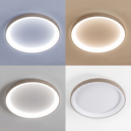 BRILAGI - LED ściemnialna oprawa sufitowa FALCON II LED/108W/230V 3000-6500K śr. 80 cm biały/beżowy + pilot zdalnego sterowania