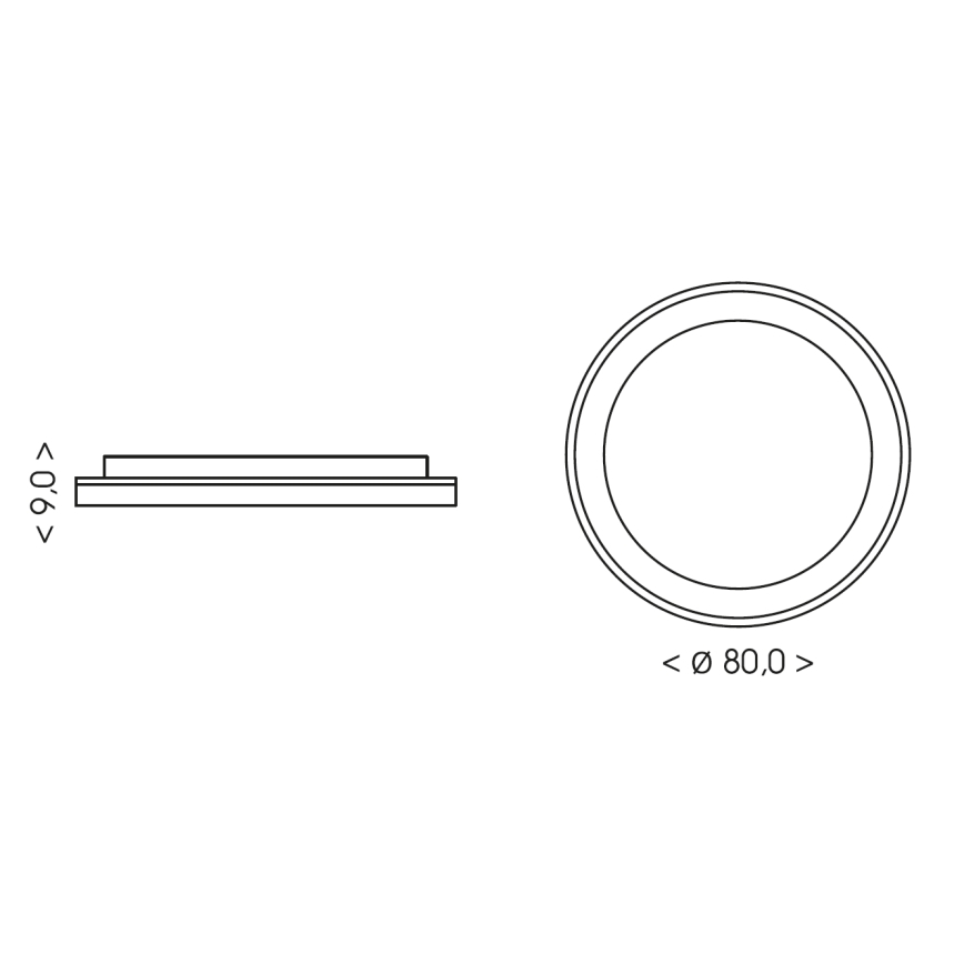 BRILAGI - LED ściemnialna oprawa sufitowa FALCON II LED/108W/230V 3000-6500K śr. 80 cm biały/beżowy + pilot zdalnego sterowania