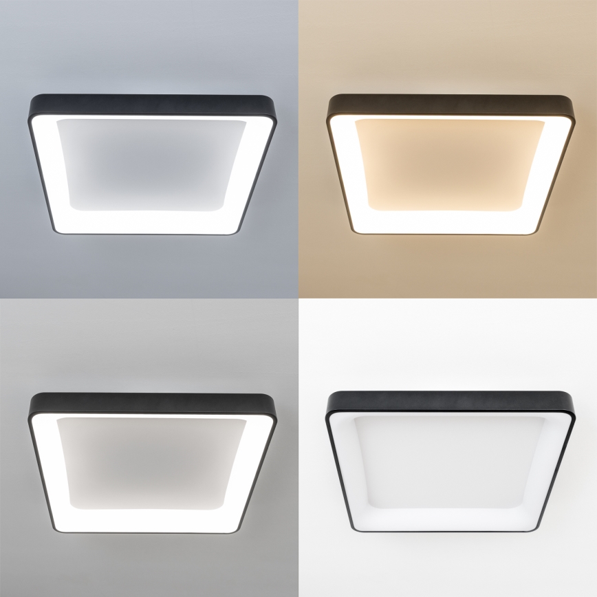 Brilagi - Ściemnialna lampa sufitowa LED FALCON II LED/125W/230V 3000-6500K 60x60 cm czarna + pilot zdalnego sterowania