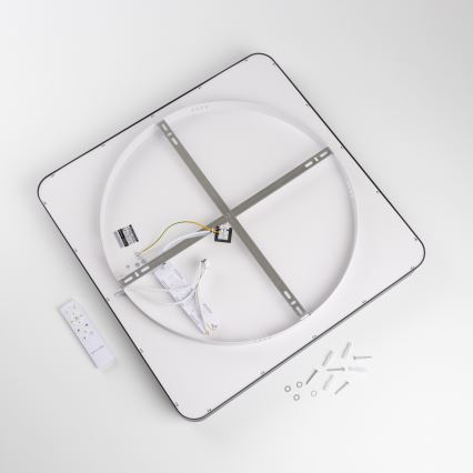 Brilagi - Ściemnialna lampa sufitowa LED FALCON II LED/125W/230V 3000-6500K 60x60 cm czarna + pilot zdalnego sterowania