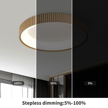 Brilagi - LED Ściemnialna lampa sufitowa FALCON MODERN LED/30W/230V 3000-6500K śr. 40 cm beżowa + pilot zdalnego sterowania
