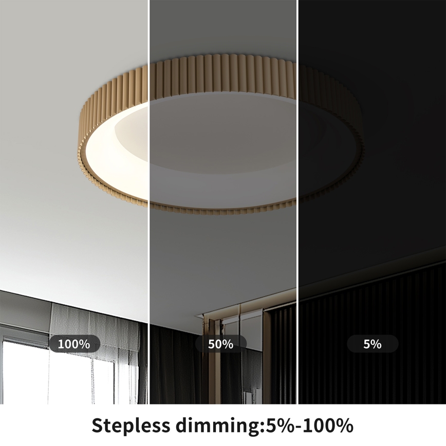 Brilagi - LED Ściemnialna lampa sufitowa FALCON MODERN LED/30W/230V 3000-6500K śr. 40 cm beżowa + pilot zdalnego sterowania