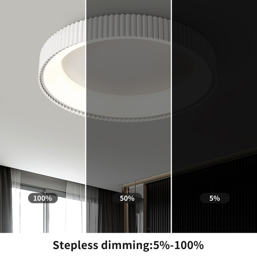 Brilagi - ściemnialna oprawa sufitowa FALCON MODERN LED/54W/230V 3000-6000K 60 cm biała + pilot zdalnego sterowania