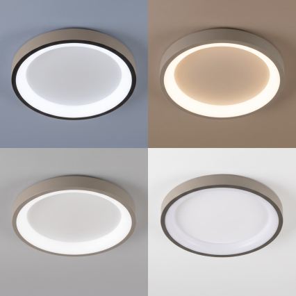 BRILAGI - LED Ściemnialna lampa sufitowa FALCON SLIM LED/42W/230V 3000-6500K średnica 50 cm biała/beżowa + pilot zdalnego sterowania