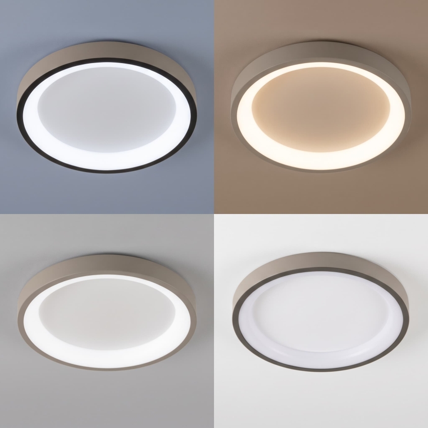 BRILAGI - LED Ściemnialna lampa sufitowa FALCON SLIM LED/42W/230V 3000-6500K średnica 50 cm biała/beżowa + pilot zdalnego sterowania