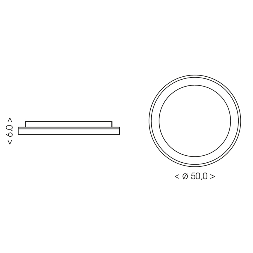 BRILAGI - LED Ściemnialna lampa sufitowa FALCON SLIM LED/42W/230V 3000-6500K średnica 50 cm biała/beżowa + pilot zdalnego sterowania