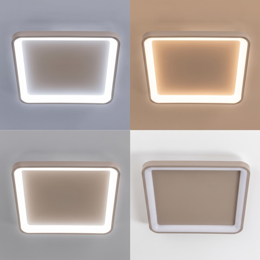 BRILAGI - Ściemnialna oprawa sufitowa LED FALCON SLIM LED/50W/230V 3000-6500K 50x50 cm beżowa + pilot zdalnego sterowania