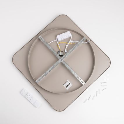 BRILAGI - Ściemnialna oprawa sufitowa LED FALCON SLIM LED/50W/230V 3000-6500K 50x50 cm beżowa + pilot zdalnego sterowania