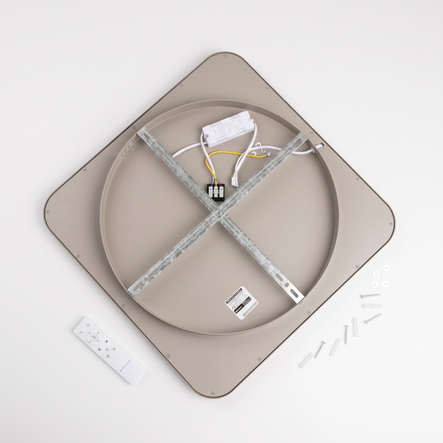BRILAGI - Ściemnialna oprawa sufitowa LED FALCON SLIM LED/50W/230V 3000-6500K 50x50 cm beżowa + pilot zdalnego sterowania