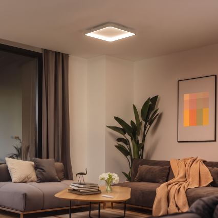 BRILAGI - LED ściemnialna oprawa sufitowa FALCON SLIM LED/50W/230V 3000-6500K 50x50 cm biała/beżowa + pilot zdalnego sterowania