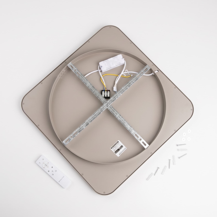 BRILAGI - LED ściemnialna oprawa sufitowa FALCON SLIM LED/50W/230V 3000-6500K 50x50 cm biała/beżowa + pilot zdalnego sterowania