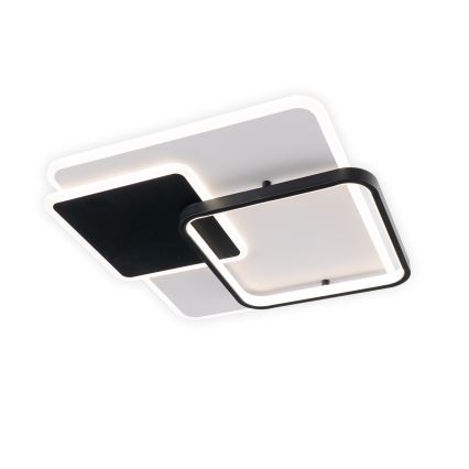 Brilagi - ściemnialna oprawa sufitowa FLARE LED/64W/230V 3000-6000K 45x45 cm biała/czarna + pilot zdalnego sterowania
