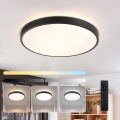Brilagi - ściemnialna lampa sufitowa LED GLASS POOL DOUBLE LED/60W/230V 3000-6000K 50 cm czarna + pilot zdalnego sterowania