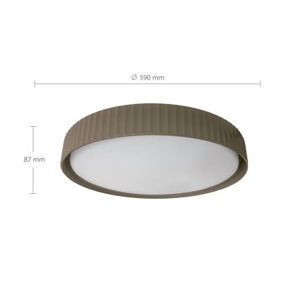 Brilagi - Ściemnialna oprawa sufitowa LED LUCIA LED/60W/230V 3000-6500K średnica 59 cm taupe + pilot zdalnego sterowania