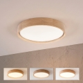 BRILAGI - Ściemnialna lampa sufitowa LED MANAROLA SMART LED/24W/230V 3000-6000K Wi-Fi Tuya Beacon śr. 41 cm dąb + pilot zdalnego sterowania