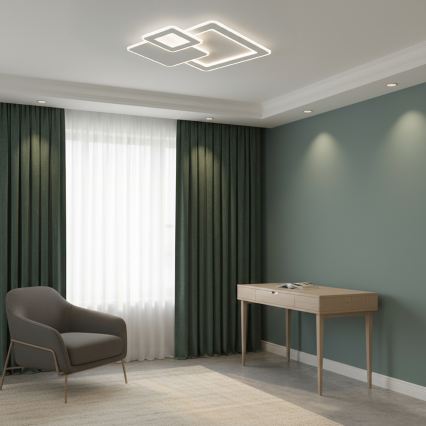 Brilagi - LED ściemnialna oprawa sufitowa MODERN LED/93W/230V 3000-6000K 48,5x48,5 cm + pilot zdalnego sterowania