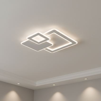 Brilagi - LED ściemnialna oprawa sufitowa MODERN LED/93W/230V 3000-6000K 48,5x48,5 cm + pilot zdalnego sterowania