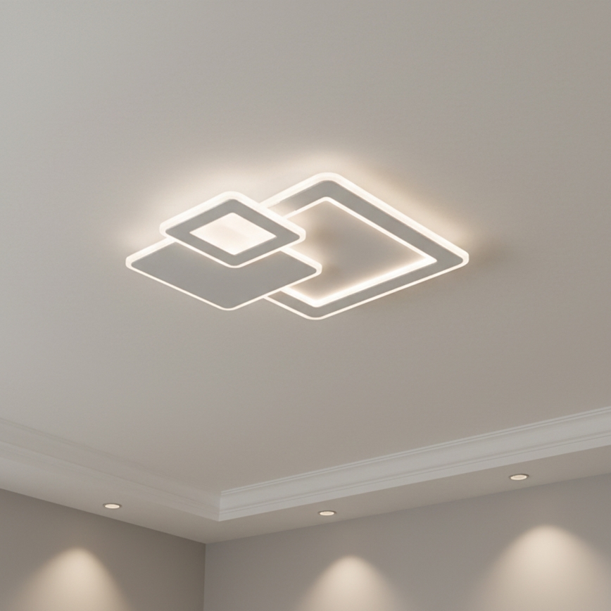 Brilagi - LED ściemnialna oprawa sufitowa MODERN LED/93W/230V 3000-6000K 48,5x48,5 cm + pilot zdalnego sterowania