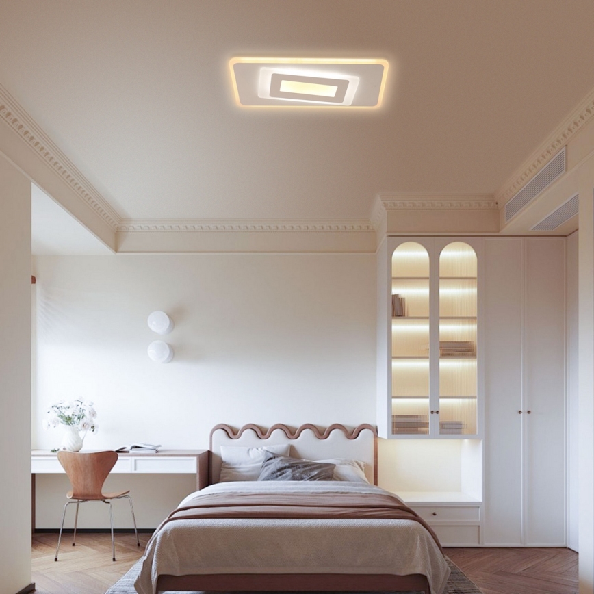 Brilagi - ściemnialny plafon LED MODERN LED/51W/230V 3000-6000K 20x40 cm + pilot zdalnego sterowania