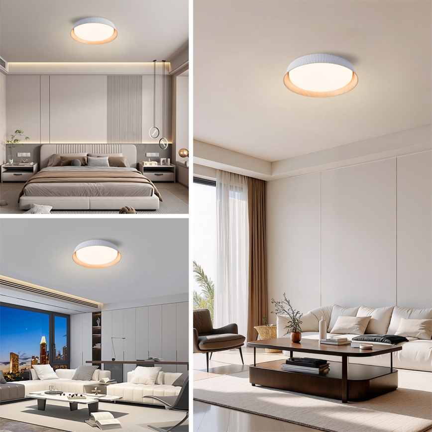 Brilagi - ściemnialna oprawa sufitowa LED ORINO LED/54W/230V 3000-6000K biała śr. 43 cm + pilot zdalnego sterowania