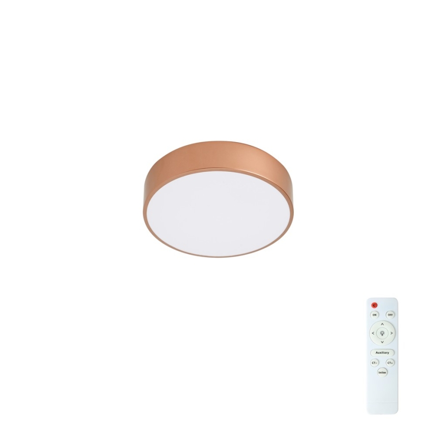 BRILAGI - LED ściemnialna lampa sufitowa POOL LED/24W/230V 3000-6000K śr. 20 cm miedziana + pilot zdalnego sterowania