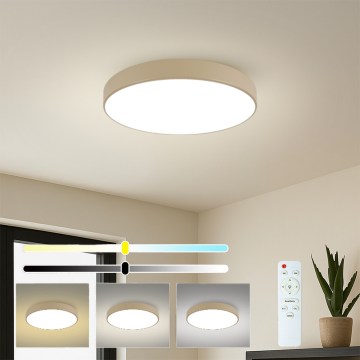 Brilagi - Ściemnialna lampa sufitowa LED POOL LED/60W/230V 3000-6000K śr. 60 cm beżowa + pilot zdalnego sterowania