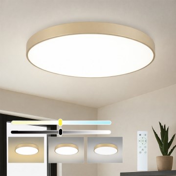 Brilagi - ściemnialna lampa sufitowa LED POOL SMART LED/100W/230V 3000-6000K 80 cm beżowa Wi-Fi Tuya + pilot zdalnego sterowania