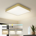 Brilagi - ściemnialna lampa sufitowa LED POOL SQUARE LED/36W/230V 3000-6000K 40x40 cm złota + pilot zdalnego sterowania