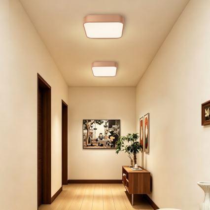BRILAGI - LED Ściemnialna lampa sufitowa POOL SQUARE LED/36W/230V 3000-6000K 40x40 cm miedziana + pilot zdalnego sterowania