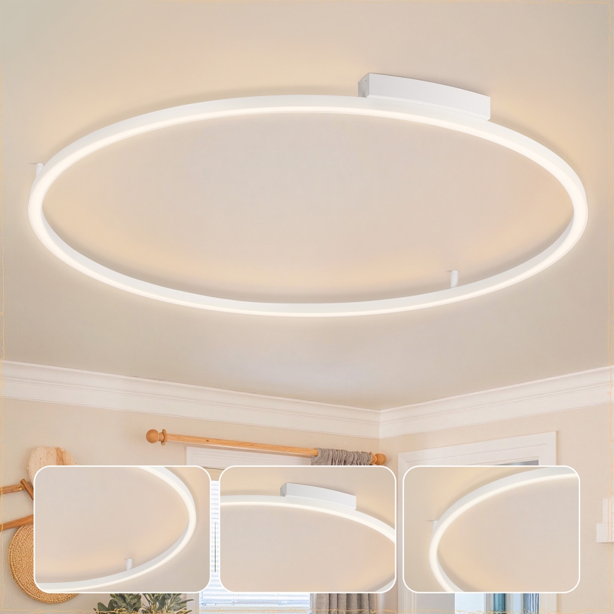 Brilagi - LED ściemnialna oprawa sufitowa PORTOFINO LED/85W/230V 3000–6000K śr. 120 cm biała + pilot zdalnego sterowania