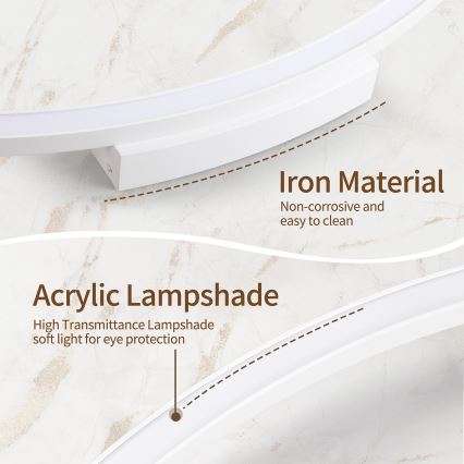 Brilagi - LED ściemnialna oprawa sufitowa PORTOFINO LED/85W/230V 3000–6000K śr. 120 cm biała + pilot zdalnego sterowania