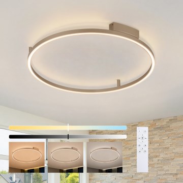Brilagi - ściemnialna lampa sufitowa LED PORTOFINO LED/60W/230V 3000-6000K śr. 80 cm beżowa + pilot zdalnego sterowania