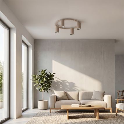 Brilagi - LED RGBW ściemnialna lampa sufitowa SELE 4xGU10/6,5W/230V 2700-6500K beżowa