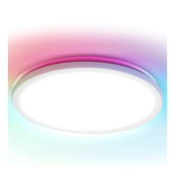 Brilagi - ściemnialna lampa sufitowa LED RGBW VIBE LED/24W/230V 3000-6500K śr. 26 cm biała + pilot zdalnego sterowania
