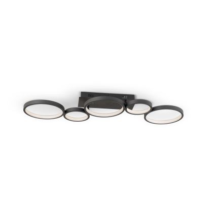 Brilagi - Ściemnialna lampa sufitowa LED RINGO LED/34W/230V 3000-6000K 28x84 cm czarna + pilot zdalnego sterowania