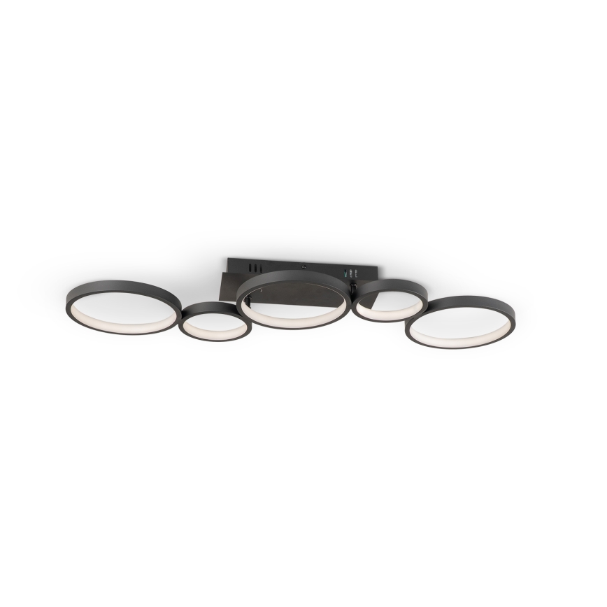 Brilagi - Ściemnialna lampa sufitowa LED RINGO LED/34W/230V 3000-6000K 28x84 cm czarna + pilot zdalnego sterowania