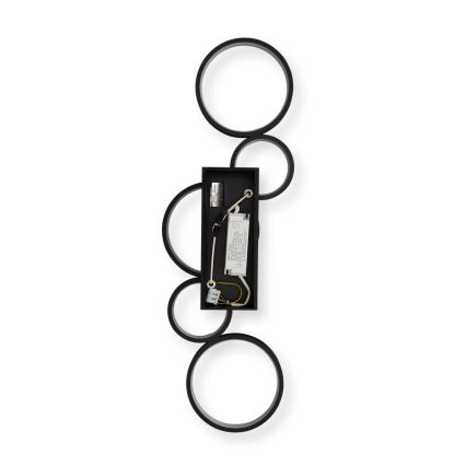 Brilagi - Ściemnialna lampa sufitowa LED RINGO LED/34W/230V 3000-6000K 28x84 cm czarna + pilot zdalnego sterowania