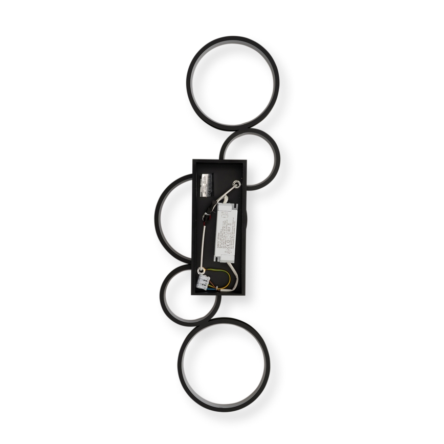 Brilagi - Ściemnialna lampa sufitowa LED RINGO LED/34W/230V 3000-6000K 28x84 cm czarna + pilot zdalnego sterowania