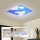 Brilagi - Ściemnialna lampa sufitowa LED SLIMFRAME SKY LED/58W/230V 60x60 cm 3000-6000K srebrna/niebieska + pilot zdalnego sterowania