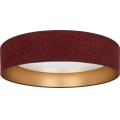 Brilagi - Ściemnialna lampa sufitowa LED VELVET SMARTIX STARS LED/36W/230V 3000–6000K Ø 55 cm bordowa/złota Wi-Fi Tuya Beacon + pilot zdalnego sterowania