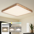BRILAGI - ściemnialna lampa sufitowa LED WOODLINE SQUARE LED/180W/230V 3000-6000K dąb 100x100 cm + pilot zdalnego sterowania
