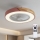 Brilagi - ściemnialna lampa sufitowa LED z wentylatorem LED/38W/230V 3000-6500K śr. 50 cm różowy/dąb + zdalne sterowanie