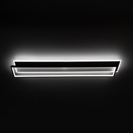 Brilagi - Ściemniаlna oprawa sufitowa LED OUTLINE LED/90W/230V 3000-6000K 18x100 cm biała/czarna + pilot zdalnego sterowania