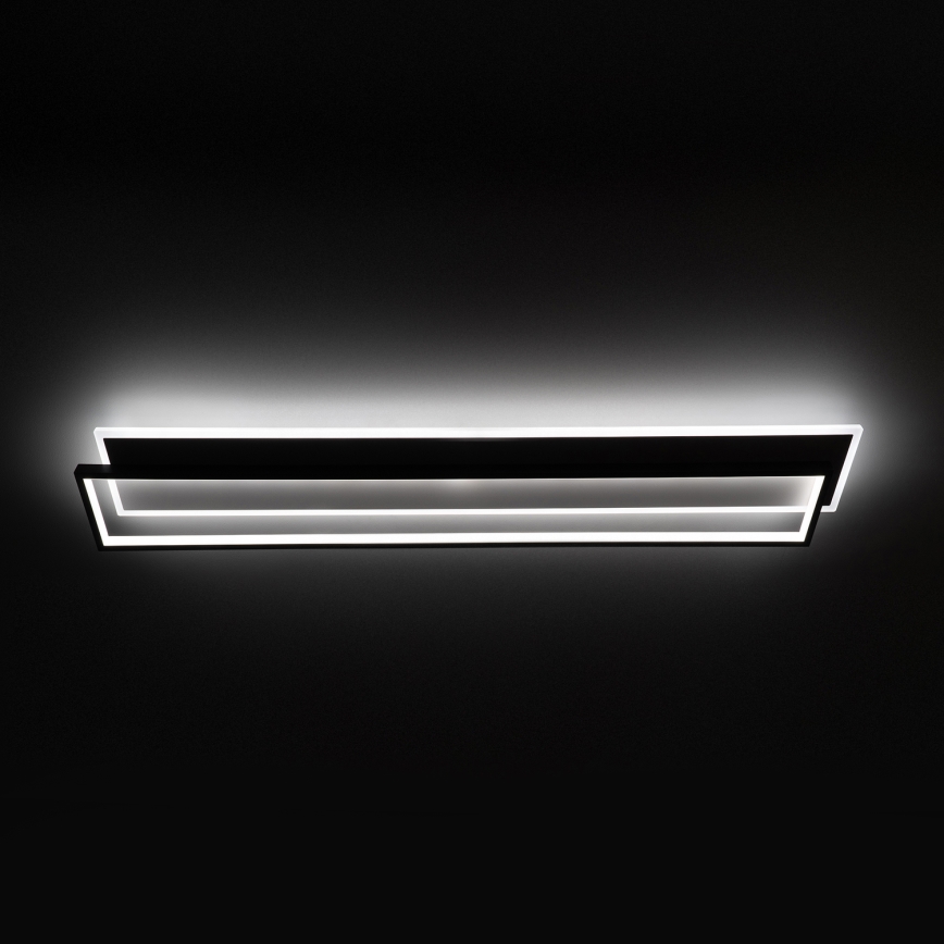 Brilagi - Ściemniаlna oprawa sufitowa LED OUTLINE LED/90W/230V 3000-6000K 18x100 cm biała/czarna + pilot zdalnego sterowania