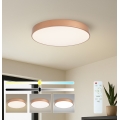 Brilagi - ściemnialna lampa sufitowa POOL LED/60W/230V 3000-6000K, średnica 60 cm, brązowa + pilot zdalnego sterowania