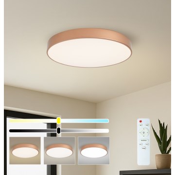Brilagi - ściemnialna lampa sufitowa POOL LED/60W/230V 3000-6000K, średnica 60 cm, brązowa + pilot zdalnego sterowania