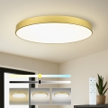 Brilagi - Ściemnialna lampa sufitowa POOL SMART LED/128W/230V 3000-6000K 100 cm złota Wi-Fi Tuya + zdalne sterowanie